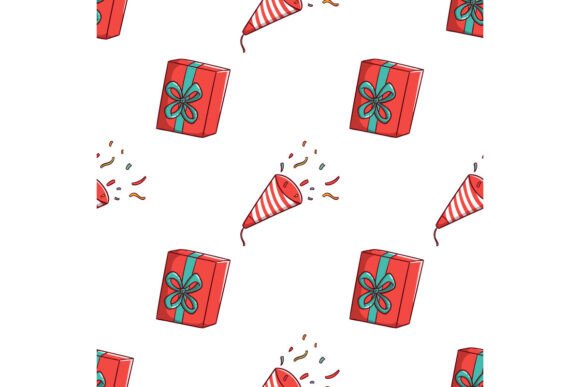 Christmas Gifts Seamless Pattern Illustrations Review