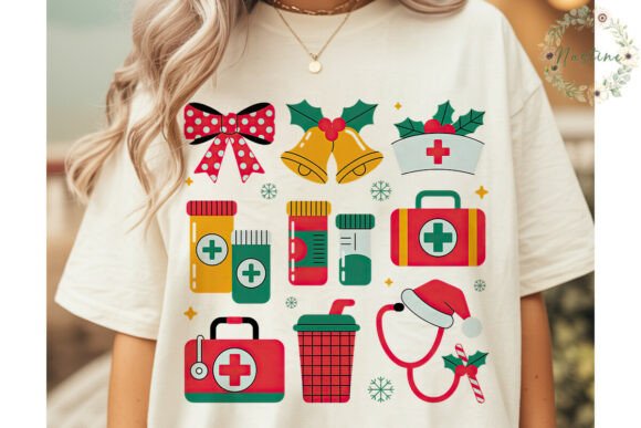 Christmas Nurse Clipart: Illustrations for Blogs