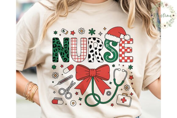 Christmas Nurse Patterns: Festive Illustrations