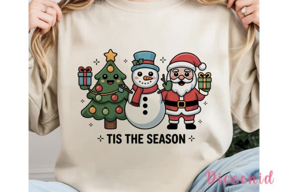 Christmas Trio Sublimation Design for Illustrations