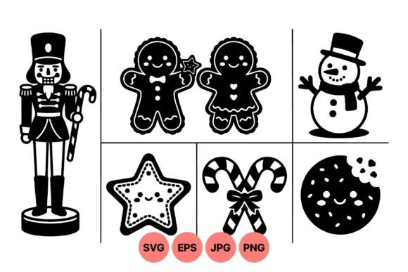Classic Christmas Cookie Clipart: Sweet Illustrations