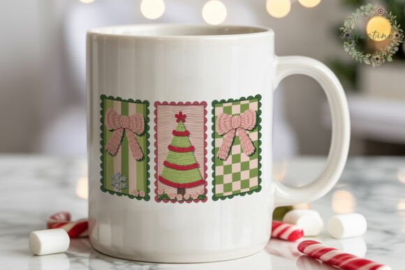 Cozy Knitted Christmas Tree PNG Clipart & Illustrations