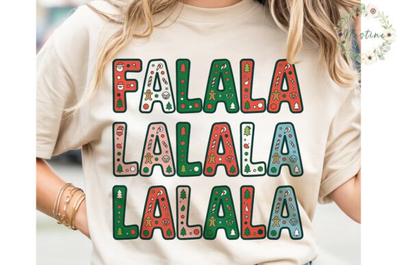 Falalala Christmas Text PNG Clipart & Illustrations Review