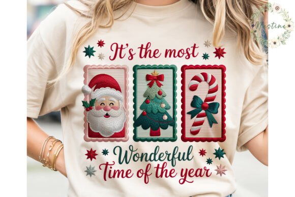 Festive Christmas Patchwork PNG Clipart & Illustrations