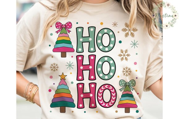 Festive HO HO HO Christmas PNG Clipart & Illustrations