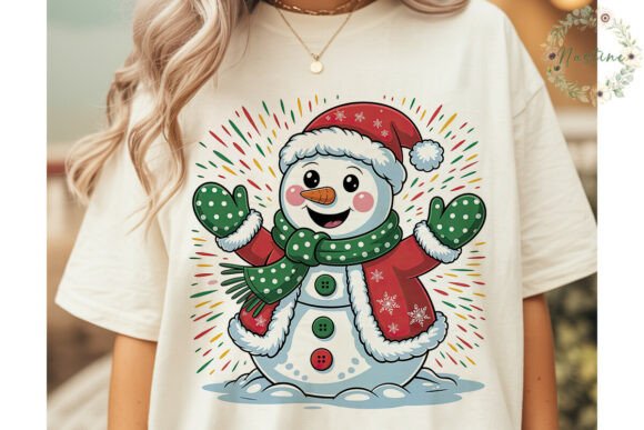 Festive Snowman PNG: Branding & Illustrations