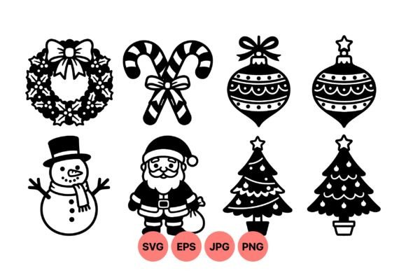 Holiday Christmas SVG Clipart: Premium Illustrations