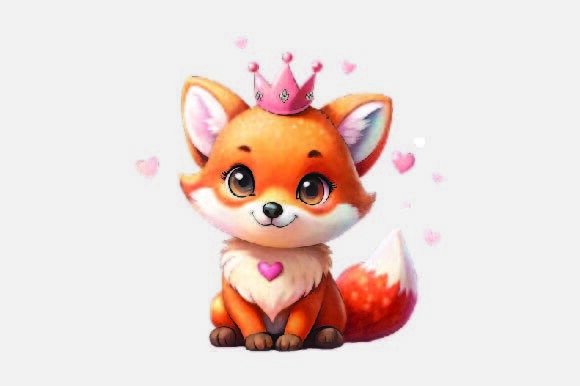 King Fox Christmas PNG: Festive Illustrations
