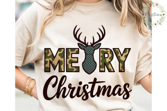Merry Christmas Deer Camo PNG Clipart Review