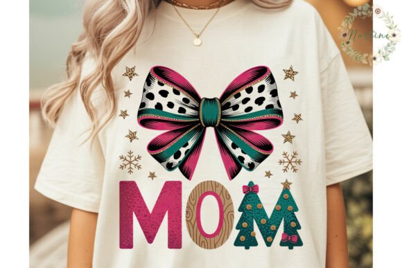 MOM Christmas Cheetah Print PNG Clipart Illustrations