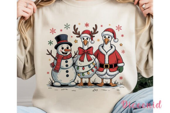 Review: Christmas Geese Snowman PNG Clipart for Illustrations