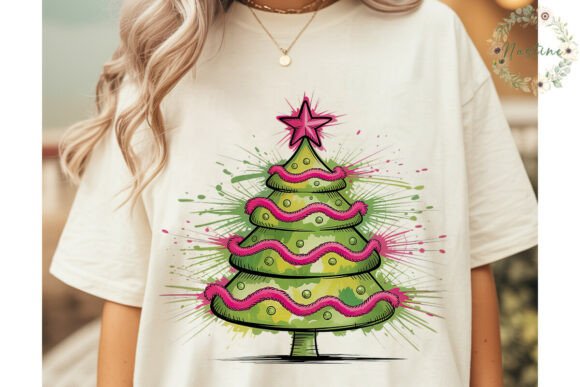 Review: Sketchy Christmas Tree Splatter PNG Illustrations