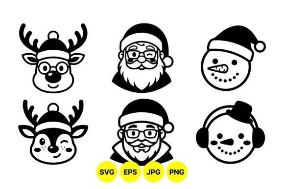 Reviewing Cute Christmas Character Icons for Holiday Stitching