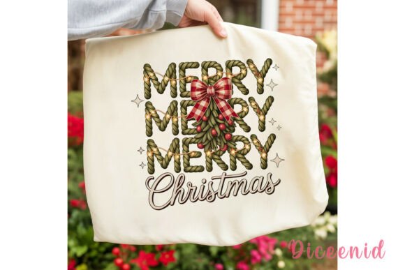 Rope Christmas Tree Sublimation Design & Illustrations