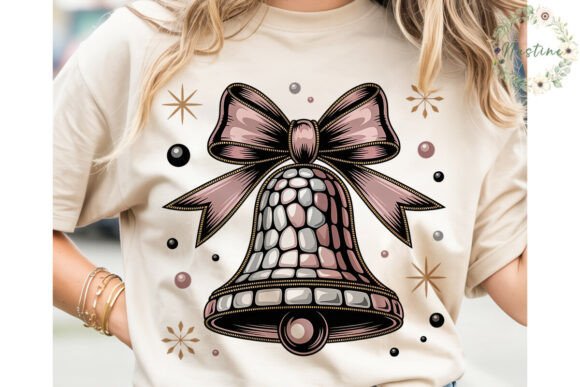 Sparkling Christmas Bell PNG Clipart & Illustrations